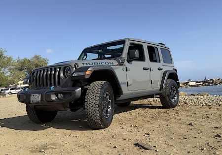 Jeep Wrangler Hybride Cabrio met elektrisch Sunroof Unlimited 4xe 380 Rubicon