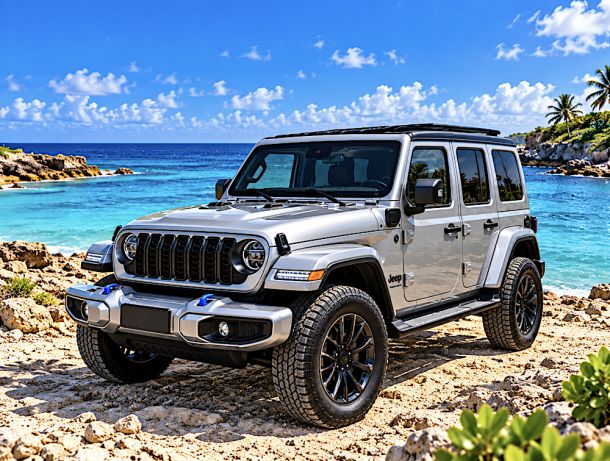 Jeep Wrangler Hybride Cabrio met elektrisch Sunroof Unlimited 4xe 380 (GR) ( new model )